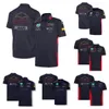 F1 Racing Model Clothing Tide Brand Team Perez Cardigan Polo Shirt Polyester Quick-drying Motorcycle Riding Suit with the Sa