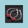 Hoop Hie örhängen smycken toppklass Fashion Sier Crystal Shambhala örhänge för kvinnor tjej grossist - släpp leverans 2021 jbz5t