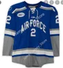 College Hockey Wears NCAA AF Falcons Hockey Jersey 27 Luke Robinson 28 Mitchell Digby 29 Jasper Lester 33 Alex Schilling 37 Will Gavin 41 Austin Park 47 Dalton