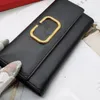 Borsa a mano da donna Portafoglio Zero in pelle di alta qualità Borse per carte classiche Custodia per borsa da donna con fibbia Flip Samll