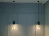 Lampade a sospensione Sala espositiva 1 Pz Luci a led Vetrina Faretto in metallo per salone d'arte Camera da letto Lampada in legno Bar Cafe LightingPendant