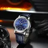 ساعة Wristwatches فاخرة أوتوماتيكية ساعة ميكانيكية للرجال الهيب هوب القمر مرحلة wristwatch رجال الساعات الذكور الذهب على مدار الساعة hombre ريلوجيو masculinowr