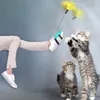 猫のおもちゃインタラクティブなおもちゃ面白いハンズティーザーワンドと猫のオリジナル子猫ペット製品ドロップキャット