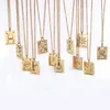 Pendentif Colliers Constelltion Tarot Collier pour hommes Femmes Bijoux Véritable Or Couleur En Acier Inoxydable Mystérieux Bonne Chance GiftPenda209O