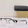 Neue Herren Damen Flache Brille BE1355 Business Dekorativer Stil Quadratische Designer Miss Brille Klare Gläser Hohe Qualität Originalverpackung