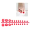 False Nails 24Pc Soft Pure Color Oval Frosted Artificial Fake Nail Art Tip Fashion Design Full Cover Toe Extension French StyleFalse