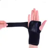 Handledsstöd 1 st solid svart användbar splint sprains artrit band bälte karpaltunnel handstag