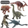 Dinosaur Tyrannosaurus Rex Parasaurolophus Spinosaurus Styracosaurus Plesiosaur Brachiosaurus Action Figure Toy Animal Figurines 220520