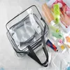 Cosmetische tassen kisten tas PVC reismake -up vrouwen wissen zipper transparante handtas draagtas badorganisator containerCosmetic
