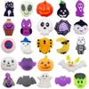 Nya mini Squishy Toys Mochi Squishies Halloween Kawaii Animal Pattern Stress Relief Squeeze Toy For Kids Födelsedagspresenter P0713