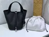 New Realfine888 3A Picotin Lock Bags 18cm22cm Togo Taurillon Grainy Leather Totes Handbags with Dust bag RaK Herme s7362389