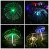 Lâmpada de água -viva solar Lâmpada de fibra óptica colorida Luzes de jardim à prova d'água ao ar livre Luz decorativa da paisagem