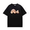 Europejski i amerykański projektant mody Teddy Bear T Shirt Men's Printed krótko-rękawowy T-shirt Mężczyzna Kobiety Pary Pule Cotton Casual Loose D1