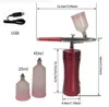 Airbrush Kit Portable Ocygen Injector With Air Brush Spray Gun For Makeup Cake Decoration Manicure Art Ritning Elitzia