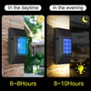 LED Solar Outdoor Wall Lamp Waterproof för balkongstaket Path Lamp Garden Decoration Street