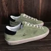 gyllene designer lyx sneakers män kvinnor super star fritidsskor Sneakers i äkta läder med gamla smutsiga toppkvalitetssko 35-45