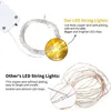 Dizeler LED Paket Peri Işıkları Twinkle Pille Çalışılan Dize Esnek Gümüş Tel Ateşböceği Yıldızlı Ay Diyled için