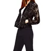 Dentelle Biker Veste Automne Marque Haute Qualité Full Lace Outwear Loisirs Casual Veste Courte En Métal Zipper Veste FREE SHIP 220803