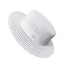 Feminino verão sólido praia chapéus elegante protetor solar chapéu de palha casual britânicos tampões de sol liso curto