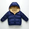 Bebek çocuk ceketler erkekler kış kalın katlar sıcak kaşmir dış giyim kızlar için kapüşonlu ceket çocuklar kıyafetler yürümeye başlayan çocuk palto 1-6y 220826