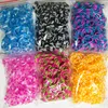 1800 Stück Gummi-Webstuhlbänder, DIY-Spielzeug für Kinder, Schnür-Armbänder, Mädchen-Geschenk, Haar-Nachfüllung, machen gewebtes Armband 220608