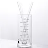 20cm Glass Smoothie Straw, Reusable Clear Drinking Straws for Smoothie Milkshakes Environmentally Friendly Drinkware Straw