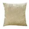 Kissen/Dekokissen, Samt-Kissenbezug, superweich, für Sofa, Wohnzimmer, glänzendes Beige, dekorativ, Kussenhoes Home DecorCushion/Decorativ