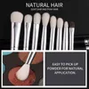 Инструменты макияжа Профессиональный макияж набор 22 куски натуральных козьих волос Фундамента