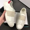2022-Uomo bianco con strisce verdi e rosse Sneaker in pelle Scarpe da ginnastica ricamate Moda donna Scarpe firmate di lusso Scarpe causali basse