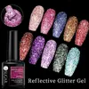 Gel per unghie Giocattolo Glitter Smalto riflettente Shiny Rose Red Auroras Vernice UV LED Soak Off per manicure 0328