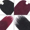 18 pulgadas Senegalese Twist Crochet Hair 30 hilos Sintético Crochet Trenzado Cabello Rojo Senegalese Twist Crochet Trenzas