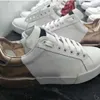 2022 The New Fashion Women Shoes Men's Leather Lace Up PlatformExtizedSole SneakersホワイトブラックカジュアルHC190901 SFSDSFD