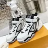 Top quality luxury designer shoes casual sneakers breathable Calfskin Splicing fabric high side design mkjkkk0000004