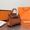 2022 Высококачественная роскошная классическая сумка Birkin Кожа большая мощность 20 см дизайнерские сумочки сумки для плеч сумки для модных сумочек поперечный костюм кошелек