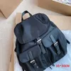 Zaini da uomo alla moda Borsa stile sportivo in pelle Zaino con stampa di lettere Borse da scuola ad alta capacità Borsa da esterno di lusso da 30 * 34 cm