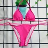 Sexy Desginer Bademode Für Frauen T-back Bikinis Badeanzug Mit Kristall Marke Schwimmen Rock Strand Einteilige Anzüge S-XL