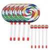 5pack 8inch Lollipop tambor com mallet rainbow color music rythm instruments infantil crianças brincando brinquedo 220706