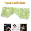 Naturel Jade Masque Pour Les Yeux Refroidissement Sommeil Yeux Masseur Thérapie Pierre De Jade Anti-Âge Ombre Couverture Relaxation Cadeau