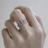 Ren Utsökt 925 Sterling Silver Ring Lace Kant Ringar Vit 5A Kubisk Zirconia Sydamerikanskt För Kvinnor Förlovning Smycken Ringar Avstånd med Box Storlek 5-9