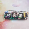 Figurines de dessin animé Anime démon Slayer Kimetsu No Yaiba Kamado Nezuko étudiant crayon papeterie étui à crayons stylo marqueur sac pochette de rangement