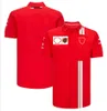 Zomer nieuwe revers poloshirt lange mouw Formule 1 Team kleding aangepaste F1 -fan oversized