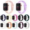 Slim Silicone Watchband Loop Sport Watch Bands заменяющие ремешок для ремня iWatch для Apple Watch серия 6 5 4 3 2