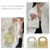 Comestic Handbag Portable Clutch Candy Cream Yellow Tote Bag Lagringsväskor för kvinnor Plånbok Purse Craft Gift G220531