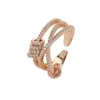 Säljer Designer Ring Luxury Brand A 22 PM Classic Three Layer Diamond Rings 925 Silver Ring Accessories Fashion Jewelry Valen11834351063