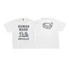 Weiße Ente Human Made Druck T-shirt Männer Frauen Atmungsaktive Slub Baumwolle Human Made T-shirt Casual Übergroßen Top Mit Tag