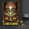 Tapestries Western Witch Tarot Card Mönster Filt Tapestry Wall Hanging Witchcraft Decor Moon Sun Flower Mandela DivinationTapes8645568