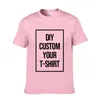 100% Cotton Custom T-shirt gör din exklusiva grafiska text T-shirts män kvinnor trycker original design novell present diy tees 220609
