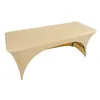 Stretch table cloth lycra elastic table cover arch outdoor wedding banquet spandex tablecloth simple fitted 4ft 6ft 8ft