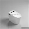 Bathroom Tank-Less Electric Matic Intelligent Toilet Seat With Remote Control Smart Wc Bidet Drop Delivery 2021 Seats Fixtures Building Supp