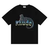 2022 Summer New Los Angeles Niche Fashion Dress Rhude Panther Print Large Loose Fat Tee
